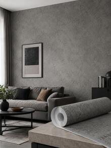 1Roll Luxury Marble Self Adhesive Wallpaper, 3 Styles Available, Waterproof PVC Wall Covering, Removable Marble Contact Paper, Home Background Wall Decor Sticker - Light Gray 2 - View 8