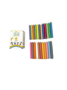 12/24PCs Dust-Free Water Soluble Chalk Color Erasable Chalk No Dirty Hands School Teachers Blackboard Chalk (Random Color) - Multicolor - View 2