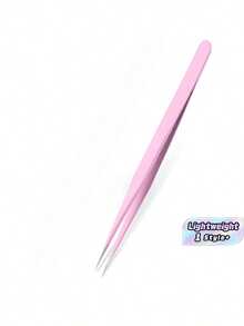 1pc/2pcs Multifunctional Dual Head Tweezers Stainless Steel Precision Pointed Straight Tip With Silicone Rhinestone Clamp Picker Pressing Tool For Nail Art Sticker Decoration Bead Accessory Grip Craft DIY Salon Use Gift - Multicolor - View 1