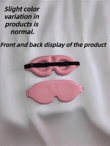 1pc 3D Silk Sleep Mask Eye Cover Soft Comfortable Blackout Blindfold For Night Sleep Travel Nap With Adjustable Strap Lightweight Breathable For Men Women - Multicolor - View 8