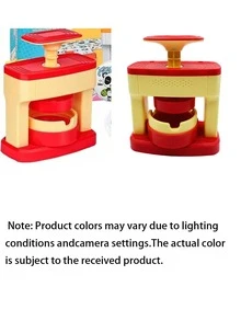 1 Set Children's Badge Making Machine, DIY Badge Maker, Portable Embossing Machine Badge Punch Tool Kit, Includes 1 Round Cutter, 48 Pattern Papers, 48 Badge Components, Multi-Functional - multicolor - View 4