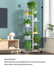 3/4/6/7/8Layers Iron Holder Shining Plant Stand For Flowers Storage Shelf Pot Rack Organizer Home Garden Decoration - multicolor - View 14