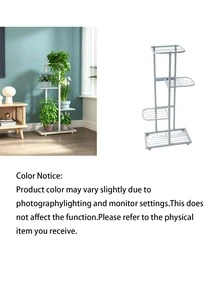3/4/6/7/8Layers Iron Holder Shining Plant Stand For Flowers Storage Shelf Pot Rack Organizer Home Garden Decoration - multicolor - View 3