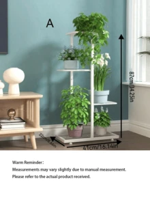 3/4/6/7/8Layers Iron Holder Shining Plant Stand For Flowers Storage Shelf Pot Rack Organizer Home Garden Decoration - multicolor - View 6