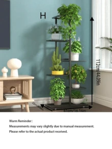 3/4/6/7/8Layers Iron Holder Shining Plant Stand For Flowers Storage Shelf Pot Rack Organizer Home Garden Decoration - multicolor - View 10