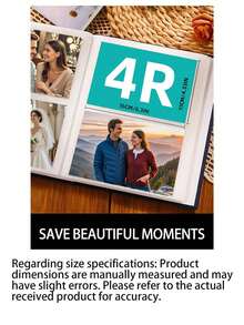 6-Inch Photo Album Holds 200 Photos, Minimalist Scrapbook With Insertable Pages, Family Album & Couples Memories, Suitable For Home, Couples, And Events. Perfect Gift For Easter, Halloween, And Thanksgiving. - Multicolor - View 4