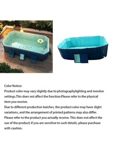 Foldable Non-Inflatable Family Swimming Pool, Adult & Child Portable Ground Pool, Easy Installation For Outdoor Backyard Garden Camping, Durable PVC Material - A - View 4
