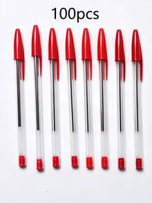 100-Pcs Green Bullet Ballpoint Pens Watertight Creative Plastic Ballpoint Pens For Male And Female Students, Writing, Note-Taking, Marking, Drawing,Stationery,School Supplies - multicolor - View 15