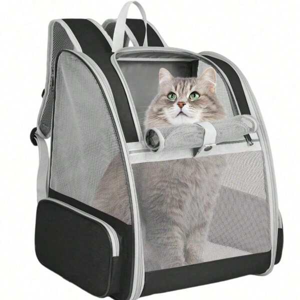 Pet Carrier, Cat Carrier, Handheld Pet Bag, Pet Transporter Backpack - Soft-Sided Cat Carrier For Medium Cats And Small Dogs Up To 15 Lbs, Pet Carrier Bag, Airline Approved Travel Dog Carrier