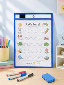 1 Piece, Reusable Document Organizer - Large Erasable Pocket, Transparent And Durable Data Protective Cover, Multi-Purpose Accessory For School Classrooms (Color Random) - single - View 5