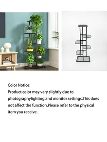 3/4/6/7/8Layers Iron Holder Shining Plant Stand For Flowers Storage Shelf Pot Rack Organizer Home Garden Decoration - multicolor - View 2