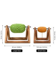 Cirelle 1pc Rotating Yarn Holder, Rotatable Yarn Spindle Stand, Portable Foldable Thread Storage Rack, Anti-Tangle Yarn Dispenser, Knitting Crochet Accessories, Sewing Craft Organizer For Desk Table Decor Thoughtful Present For Craft‑Loved Special Occasion - default - View 4