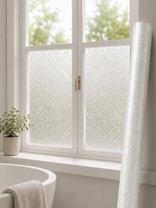 Haus Hana Matte Glass Window Film Available In Static Cling And Self-Adhesive Styles, Blocking Outside Sight While Allowing Soft Light To Pass Through. Simple To Attach On Flat Glass Surfaces. Ideal For Bathroom, Office And Indoor Windows To Add Privacy. - multicolor - View 2