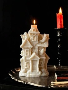 70g Ghost Castle/Ghost House Aroma Candle Halloween Dark Creative Atmosphere Ornament Horror Castle Styling Candle Niche Personalized Home Decoration Gift Ghost Festival Atmosphere Photography Props - Ghost Castle - View 6