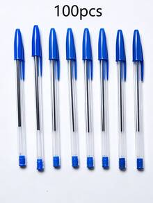 100-Pcs Green Bullet Ballpoint Pens Watertight Creative Plastic Ballpoint Pens For Male And Female Students, Writing, Note-Taking, Marking, Drawing,Stationery,School Supplies - multicolor - View 14