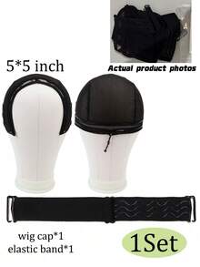 Nunify Wig Caps untuk Membuat Wig Lace dengan Tali Serut, Topi Jala yang Dapat Diatur dengan Pita Elastis Silikon Anti Selip untuk Wig, Topi Tenun dengan Tali Serut untuk Membuat Wig Lace Front 4x4, 5x5, 13x4, 13x6 - warna-warni - View 13
