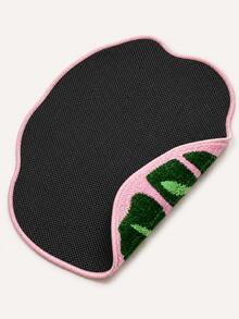 Joivida Tropical Leaf Shaped Rug Made With Non-Slip Backing. It Absorbs Water Quickly To Keep Floors Dry, And Fits Nicely In Bathrooms, Entryways, Bedrooms And Living Spaces To Add Natural Green Decorative Vibes. - multicolor - View 6