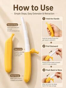 superFUNNYmarket 1pc 3D Printed Stretchable Banana Toy, Creative Stretchable Banana Stick, Suitable For Parties, Cosplay, Adult And Teen Fun Elastic Items, Excellent Gift Choice - multicolor - View 3
