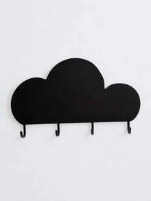 Madebyblanc Cloud Shaped Wall Mount Key Holder, No Drill Self Adhesive Entryway Storage Hook Rack, Multi-Hook Wall Organizer For Keys Hair Accessories Small Daily Goods, Minimalist Wall Decor Hanging Rack For Hallway Bedroom Desk Household Storage Arrangement - Multicolor - View 10