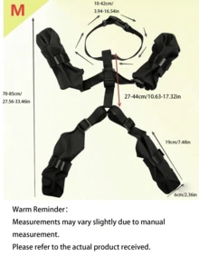 Dog Suspender Boots, Anti-Slip Anti-Fall Anti-Water Dog Shoes Leg Protector, For Small/Medium/Large Dogs Paw Protection, Adjustable Pet Outdoor Walking Shoes - Black - View 11