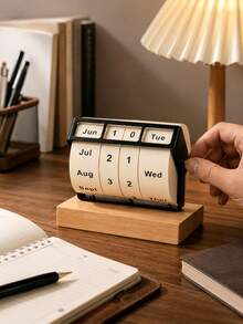 Zazumi Rotating Perpetual Calendar 2025/2026 – Large Rotating Desk Calendar & Table Decor; Exam-Inspiring Countdown Calendar (Suitable For Birthdays, Back-To-School, School Supplies, Home Decor) - B - View 8