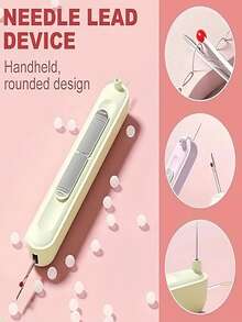 Easy-To-Use Needle Threader - Versatile Tool For Seniors, Hand Sewing And Knitting Supplies, Available In White/Purple/Green - Many - View 3