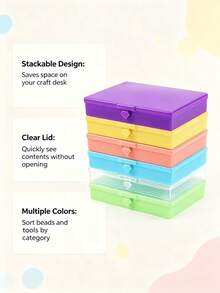 1pc New‑Style Diamond Painting Sorting Tray, DIY Diamond Storage Tool - multicolor - View 2
