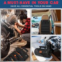 1 Heavy-Duty Hardware Roll-Up Tool Bag, Durable Tool Storage Bag, Roll Style Tool Pouch - Portable Storage, Hand Roll-Up Design With Multiple Compartments, Adjustable Shoulder Strap, Wear-Resistant Fabric, Zipper Closure. - Multicolor [Upgraded Material] - View 6