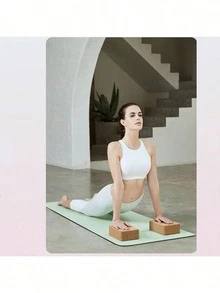 Extra Thick & Wide Yoga Mat, Non‑Slip Surface Exercise Fitness Mat, Shock‑Absorbing Sound‑Insulated Jump Rope Mat,Comfortable Cushioned Exercise Pad,Multi‑Purpose Home Gym Accessory For Yoga, Pilates,Skipping Rope And Indoor Daily Work‑Out Activities - Matcha Green - View 3