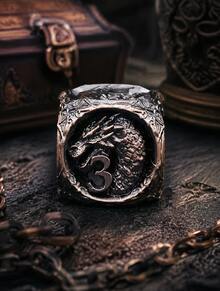 Metal Dragon Head D6 Dice, Elemental Dragon 6-Sided Dice, Tabletop RPG Board Game Accessory, Unique Collectible Game Dice Gift - Multicolor - View 8