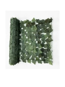1pc Artificial Ivy Fence Screen Hedge, Balcony Privacy Fence, Uv Resistant Green Wall Decor, Suitable For Garden Decoration And Outdoor Landscape - green - View 3