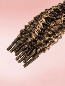 Boho Braids 女用 18 吋捲曲真人鉤編髮束 60G 預分束羽毛感真人鉤編髮 隱形奇蹟結接髮 4/27 色 - S4/27 - 查看 8