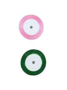 20/12Colors Satin Ribbon Fabric Ribbon Silk Ribbon Assorted Colors Rolls, Valentines Ribbons Perfect For Bouquet Gift Wrapping, Bow Making Crafts, Hair Bows, Wedding Party Decoration Valentine's Day - multicolor - View 2