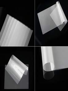 100 Sheets Of 6-Inch /A4 Size Film Covering, Multifunctional Photo Film Covering, Film Covering Bag, Photo Album, Document Protection Film, Plastic Film, Photo Film, High-Definition Waterproof Film Covering And Card Protection Film. - Multicolor - View 3