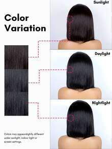 QUICK WEAR Headband Bob Wig Human Hair Glueless Install With Quick Drawstring Adjustment Natural Color Straight Hair 150% Density For Women, None Lace Wigs Human Hair Wear & Go For Beginner Friendly 9AM Hair Cosplay Y2K Ss26 - SNatural - View 9
