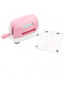 1 Set Mesin Embossing, Dikombinasikan dengan Berbagai Templat Bunga untuk Memotong Berbagai Pola pada Karton/Mesin Kerajinan Kertas Embossing Manual, - cyan - View 4