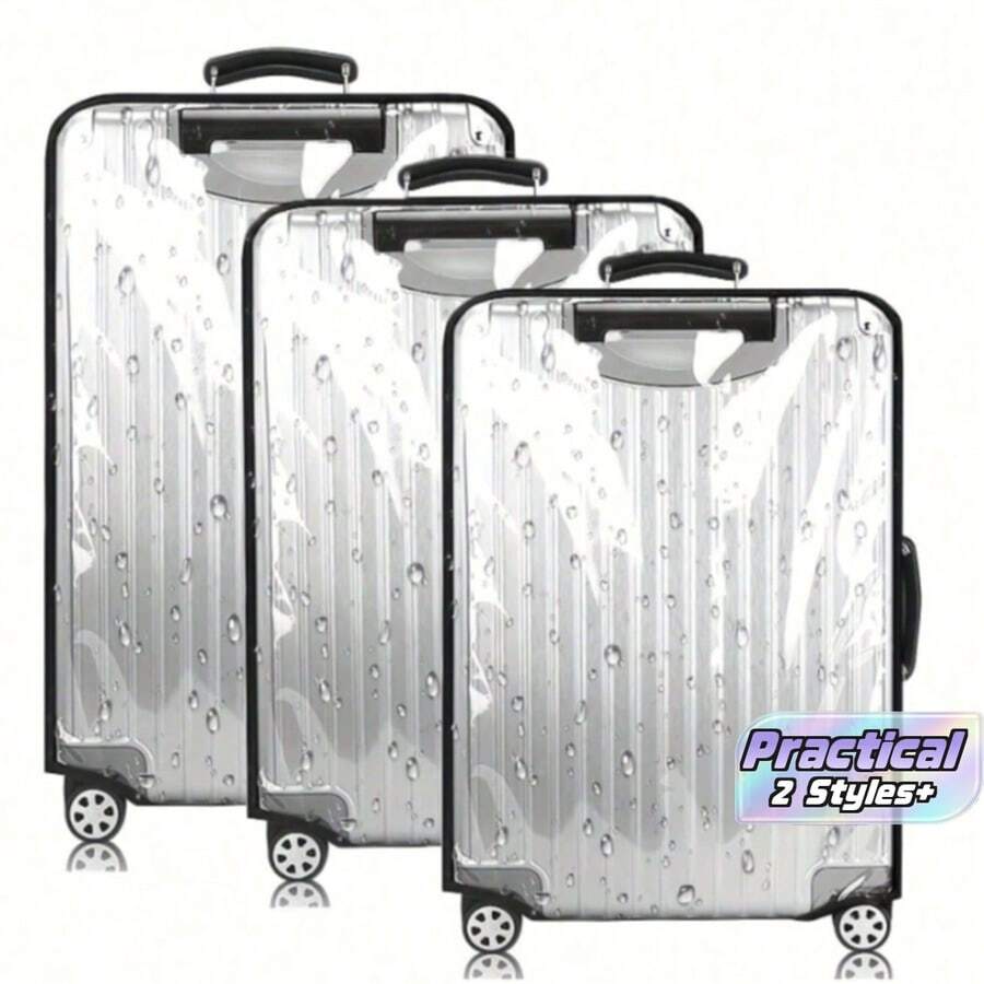 Luggage Protective Cover Transparent Thickened Wear-Resistant Waterproof Trolley Case Travel Leather Cover - Many - View 1