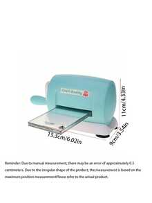 1 Set Mesin Embossing, Dikombinasikan dengan Berbagai Templat Bunga untuk Memotong Berbagai Pola pada Karton/Mesin Kerajinan Kertas Embossing Manual, - cyan - View 6
