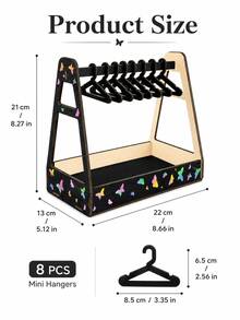 Joivida Wooden Jewelry Rack With Multiple Slots, Necklace And Earring Display Box, Jewelry Storage And Organizing Ornaments, Small Item Display Tower Center Table For Storing Handicrafts, Desktop Decoration Storage Rack, Essential Box For Shops And Homes - Multicolor - View 5