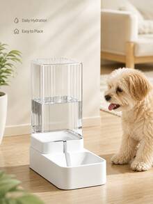 Đài phun nước tự động cho thú cưng & Máy phân phối thức ăn cho chó, Máy cho mèo uống nước tuần hoàn, Đồ dùng thiết yếu cho thú cưng - 3.3L - Xem 3