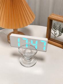 Teckwe 1pc LED Digital Alarm Clock With Night Light Function. Simple Desktop Design Combined With Automatic Dimming Feature. Large-Sized Digital Display. Suitable For Bedrooms And Living Rooms. (The Product Does Not Include Dry Batteries.) - white box - View 2