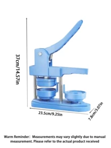 1pc 58mm Badge Making Punch Set, Diy Button Maker, Portable Multi-Function Handmade Tool, Suitable For Fridge Magnets, Keychains, Brooches, Halloween Christmas Diy Crafts And Gifts, No Installation Required - Multicolor - View 2