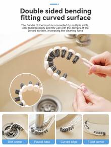 Flexible Gap Cleaning Brush For Kitchen And Bathroom Faucets, Sinks, And Bathtubs; A Multi-Functional Cleaning Brush That's A Must-Have For Home Use. - A - View 5