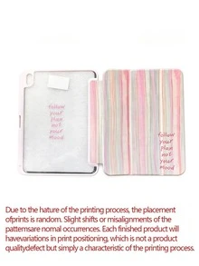 1 Buah Casing Pelindung Tablet Pro11/10/Mini 5 dengan Motif Garis-Garis Warna-warni, Dilengkapi Slot Pena, Stand Magnetik Multi-Sudut, Mendukung Fitur Tidur/Bangun Otomatis - MultiWarna - View 8