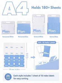 Haus Hana Tas File Organizer Tahan Air Genggam, Tas File A4 Motif Polkadot, Tas Transparan untuk Klasifikasi Mata Pelajaran Siswa, Alat Tulis Siswa yang Lucu dan Modis, Tas Penyimpanan dan Pengorganisasian Kertas, Hadiah Penting untuk Awal Musim Sekolah - Beraneka warna - View 7