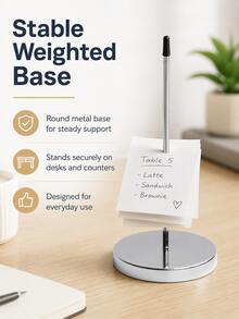 1/2/5Pcs Receipt Bill Spike Holder, Kitchen Order Ticket Insert Rack, Cashier Paper Slip Storage Clip - Multicolor - View 9