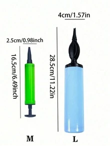 1 Piece Portable Handheld Manual Balloon Pump, Available In Large Size, Easy To Use Air Pump For Balloons, Perfect For Christmas, Birthday, Wedding, Party Decorations, And Event Supplies - X - View 3