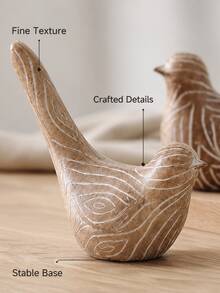 Haus Hana Resin Woodcut Patterned Bird Ornaments, Creative Desktop Decorations, Living Room Home Soft Furnishings, Home Decoration Resin Crafts, Modern Simple And Fashionable Home Decorations, Essential For Home Decoration, Suitable For Office And Art Gallery. - multicolor - View 6