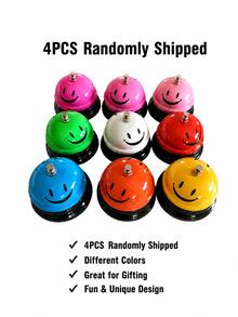 1 Pc Call Bell Desk Bell For Service Diameter Smile Face Service Bell For Desk School Bell With Metal Anti Rust Construction Front Desk Bell For Hotel Restaurant Office School - Multicolor - View 9