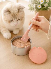 1pc Canned Pet Spoon, Cat And Dog Spoon Pet Feeding Stirring Long-Handled Cat Spoon Canned Special Spoon Pet Canned Spoon. - Multicolor - View 3